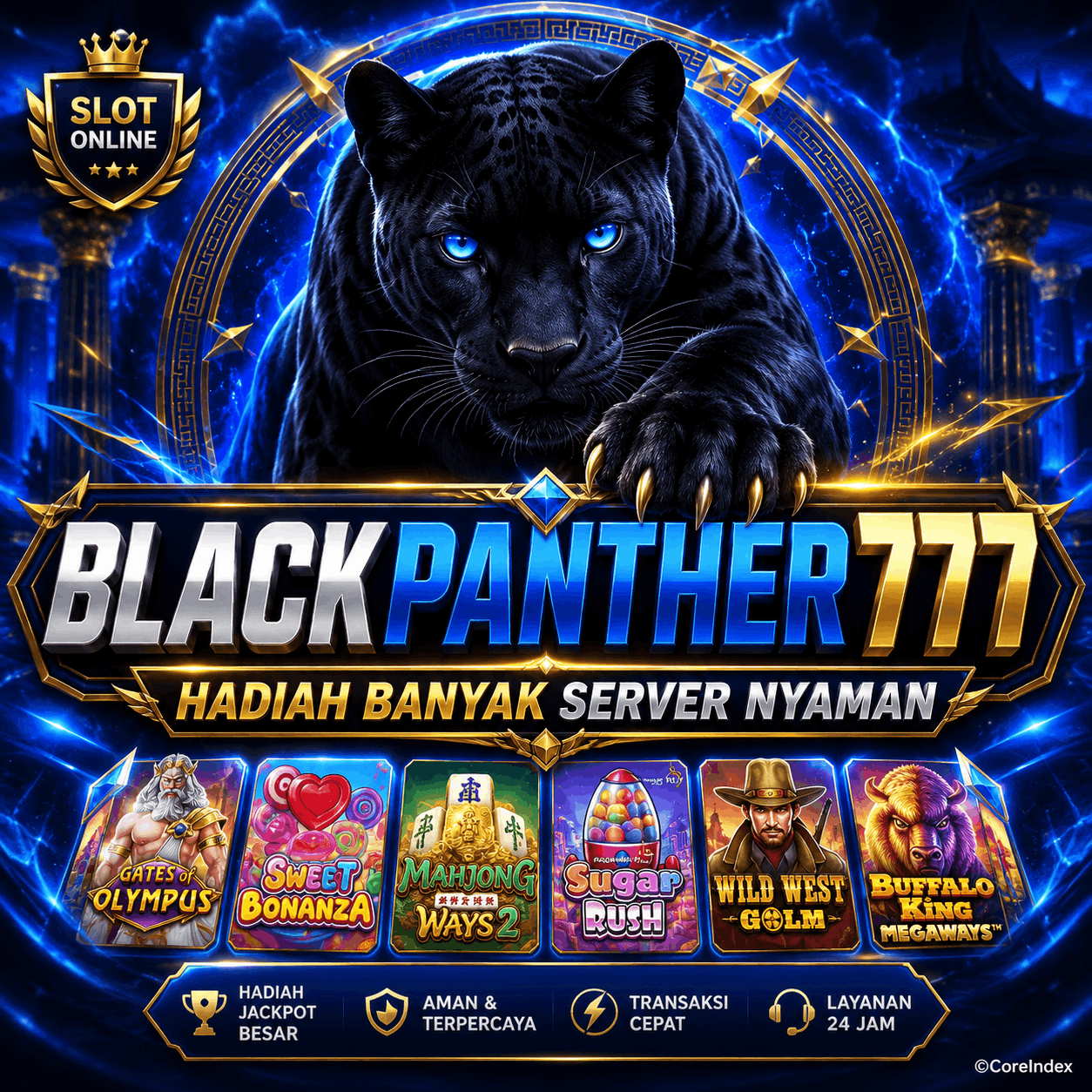 BLACKPANTHER777 ★ Rasakan Sensasi Game Keberuntungan Dengan Peluang Menang Terbaik by Hey siriusly